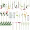 26-Piece DIY Wildflower Garland Set – Artificial Hanging Flowers for Wedding, Baby Shower, Party, and Home Decor (White, Champagne, Pink)